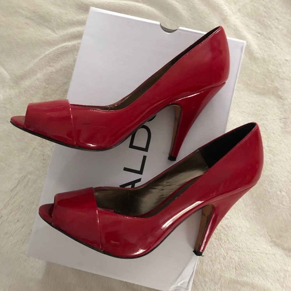 Red Aldo heels